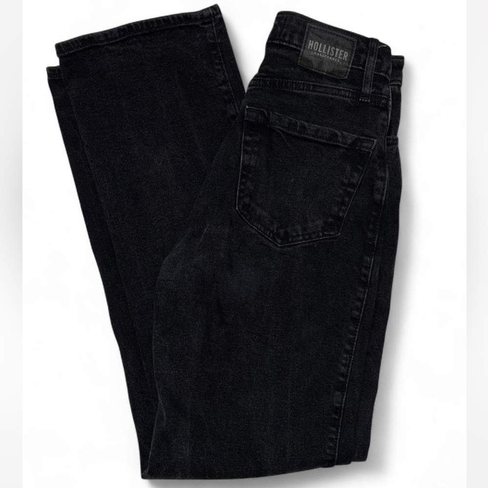 Black Hollister Ultra High Rise Dad Jean Size 0